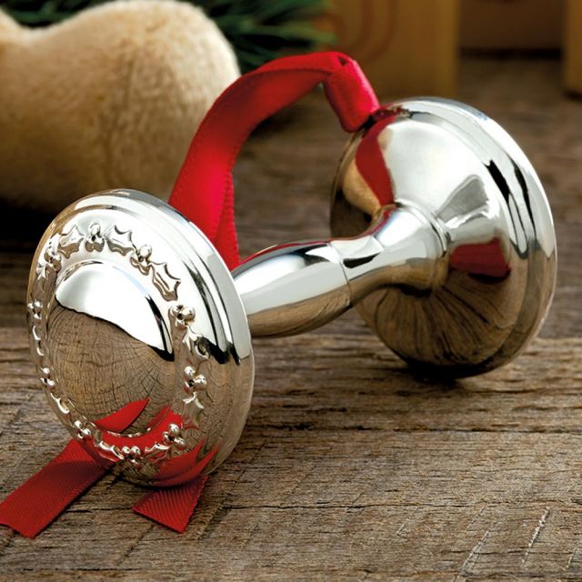 Empire silver baby shop rattle
