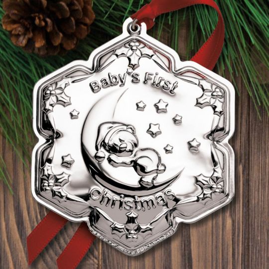 First Christmas Ornament 2019 2019 Empire Baby's First Christmas Sterling Ornament | Sterling First Christmas Ornament 2019 2019 Empire Baby's First Christmas Sterling Ornament | Sterling