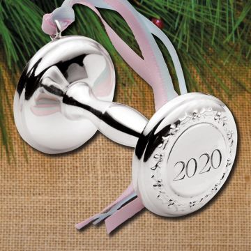 silver baby ornaments