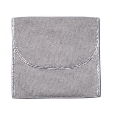 4 x 4 Gray Flannel Bag with Flap image