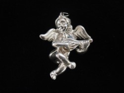 Frederic Duclos Angel with Mandolin Sterling Ornament