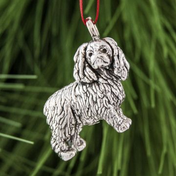 Galvanique Cocker Spaniel Sterling Ornament image