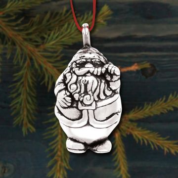 Galvanique Christmas Collection Santa Sterling Pendant Ornament image