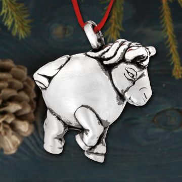 Galvanique Chinese Zodiac Horse Sterling Pendant Ornament