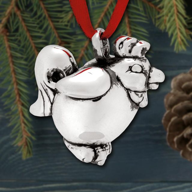 Galvanique Chinese Zodiac Rooster Sterling Pendant Ornament
