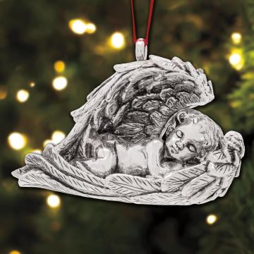 Galvanique Sleeping Cherub Sterling Ornament image