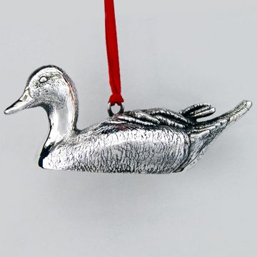 George DeLodzia Pintail Duck 3-D Sterling Ornament image