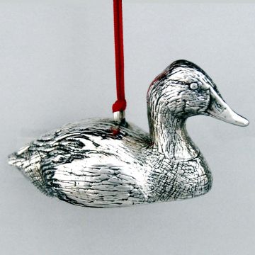George DeLodzia Canvasback Duck 3-D Sterling Ornament image