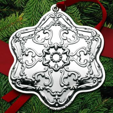 2014 Gorham Chantilly Snowflake 7th Edition Sterling Ornament image