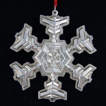 1977 Gorham Snowflake 8th Edition Sterling Ornament image