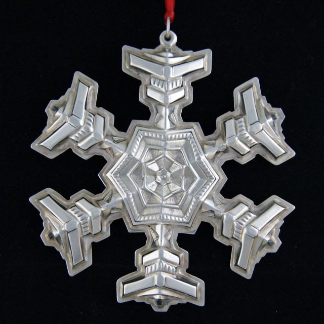 1977 Gorham Snowflake 8th Edition Sterling Ornament