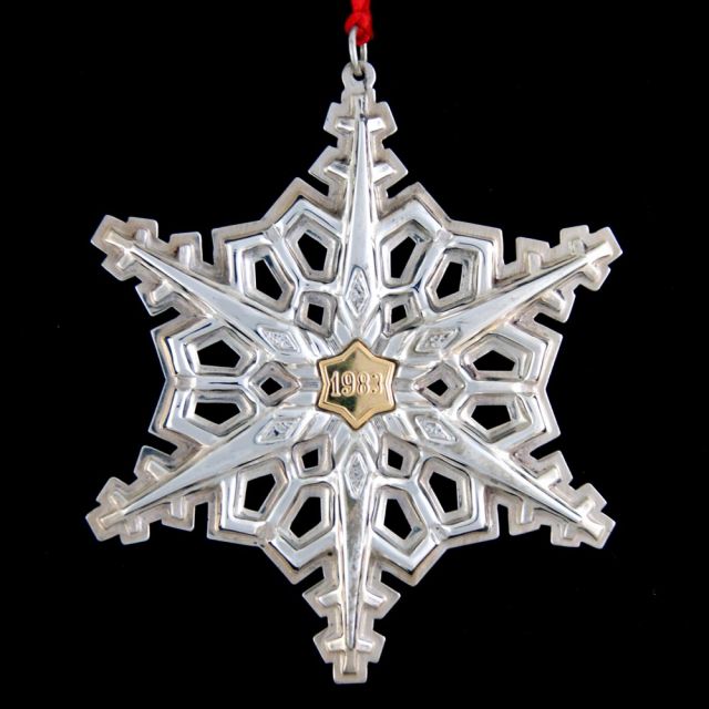 1983 Gorham Snowflake Sterling Ornament