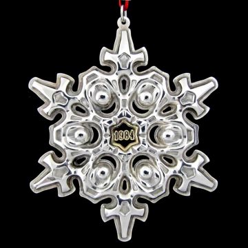 1984 Gorham Sterling Snowflake Ornament image