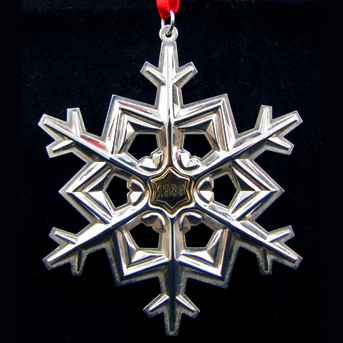 1989 Gorham Snowflake Sterling Ornament