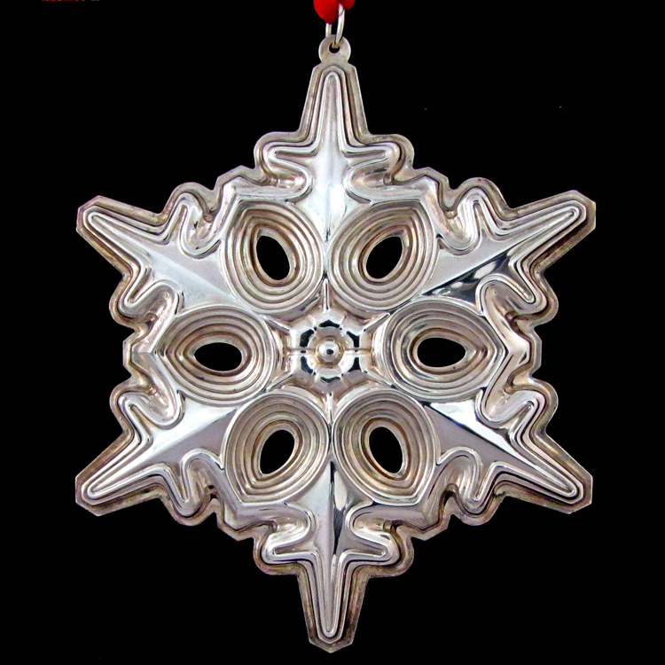 1991 Gorham  Snowflake Sterling Ornament