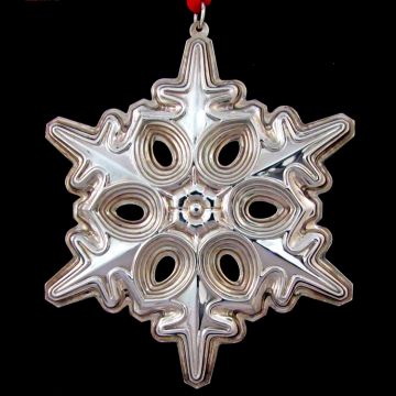 1991 Gorham  Snowflake Sterling Ornament image