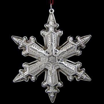 1996 Gorham Snowflake Sterling Ornament image