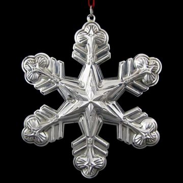 1998 Gorham Snowflake Sterling Ornament image