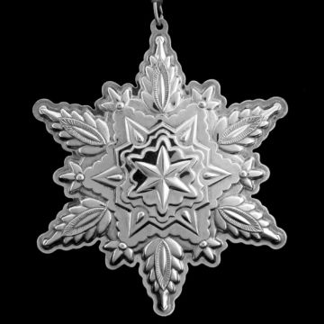 1999 Gorham Snowflake Sterling Ornament image