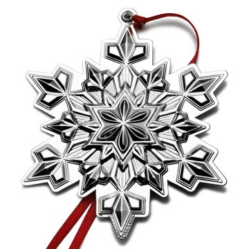 2010 Gorham Snowflake 41st Edition Sterling Ornament image