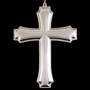 2001 Gorham Fairfax Cross Sterling Ornament image