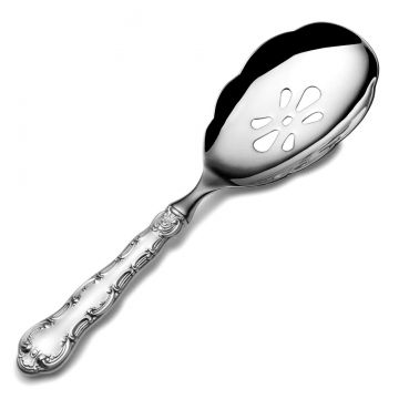 Gorham Strasbourg Pierced Serving Spoon Sterling Silver image