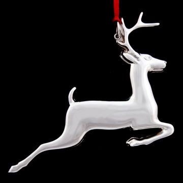 1974 Gorham American Heritage Reindeer Sterling Ornament image