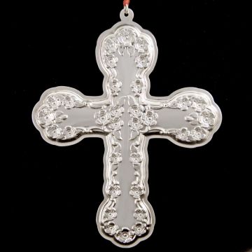 2000 Gorham Buttercup Cross Sterling Ornament