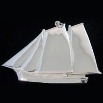 1984 Gorham Schooner Sterling Ornament image