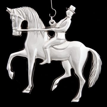 1979/80 Gorham American Heritage Man on Horseback Sterling Ornament image