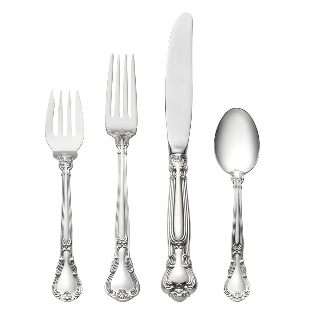 Sterling Collectables Gorham Chantilly 4 Piece Place Setting Sterling