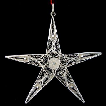 Gorham Filigree Peruvian Star Sterling Ornament image