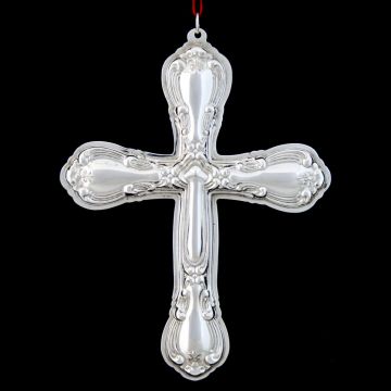 1998 Gorham Chantilly Cross  Sterling Ornament
