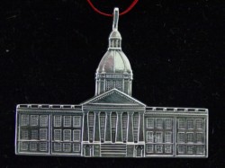 Florida State Capital Building Sterling Ornament