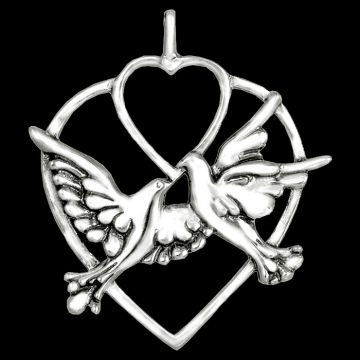 Hand & Hammer Two Turtle Doves 12 Days Of Christmas Ornament