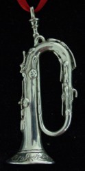 Hand & Hammer MFA Trumpet Sterling Ornament