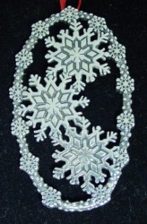 Hand & Hammer Snowfall Sterling Ornament image