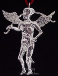Hand & Hammer Cupid Sterling Ornament