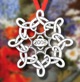 2008 Hand & Hammer Star Sterling Ornament image