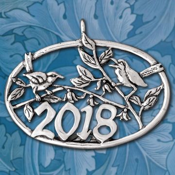 2018 Hand & Hammer Bird Annual Sterling Ornament image
