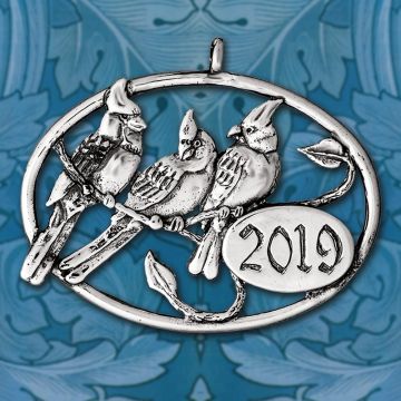 2019 Hand & Hammer Cardinals Annual Sterling Ornament image