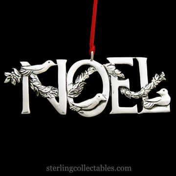 Hand & Hammer Noel Sterling Ornament image