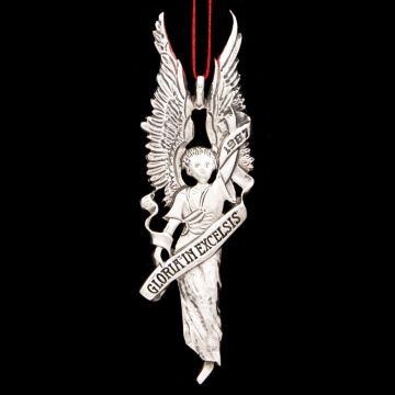 USHS Hand & Hammer Gloria Angel Sterling Ornament image