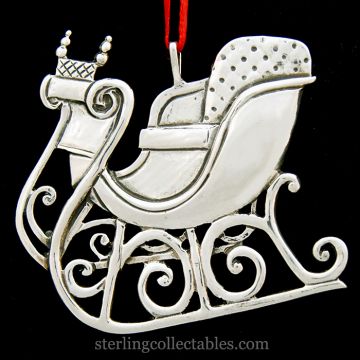 Hand & Hammer Sleigh Sterling Ornament image