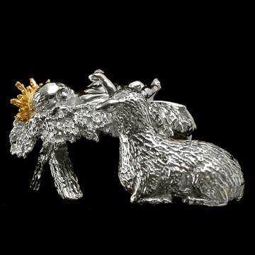 Harry Smith Baby Jesus Sterling Ornament image