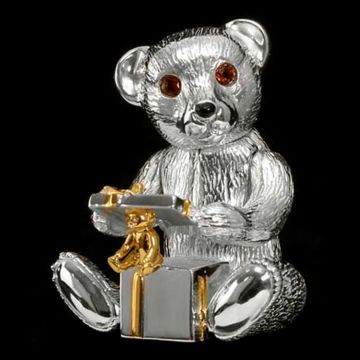 Harry Smith Teddy Bear Sterling Ornament image