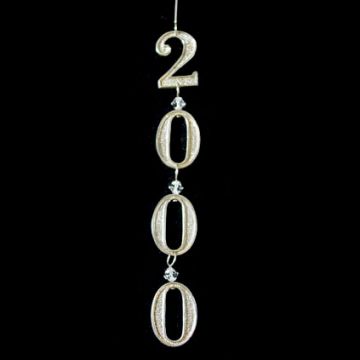 2000 Millennium Sterling & Crystal Ornament