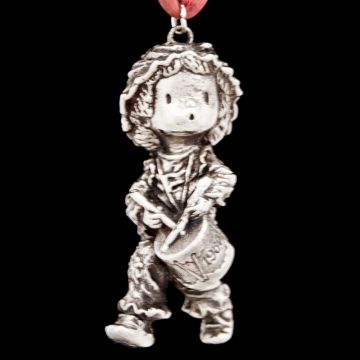 1980 Hallmark Drummer Boy 3D Sterling Ornament image