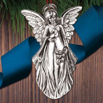 JT Inman Angel of Peace Sterling Ornament image
