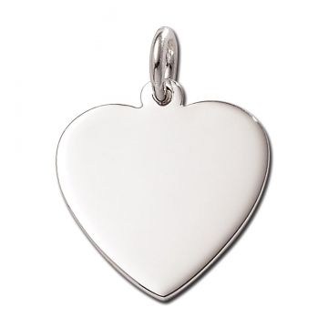JT Inman Heart Sterling Keyring Tag